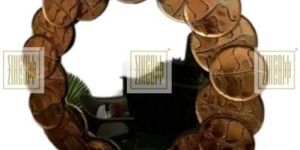 Zincopp Golden Iron Wall Mirror