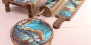 Wooden Printed Serving Platter