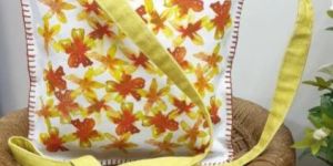 Canvas Floral Printed Sling Bag