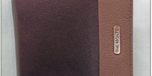 Men Leather Wallet Black & Grey