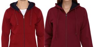 Praha- Revered Fleece Zipper Hoodie -Unisex