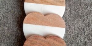 Heart Shaped Marble Coaster