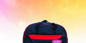 Red & Black Customized Duffle Bag