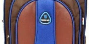 Sky Blue & Brown School Bag