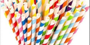 Printed Paper Wrapped Straw