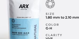 Sieve Size +6.5-8 G-H Color VVS Clarity Natural Loose Diamond
