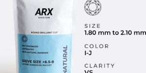 Sieve Size +6.5-8 I-J Color VS Clarity Natural Loose Diamond