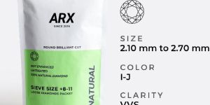 Sieve Size +8-11 I-J Color VVS Clarity Natural Loose Diamond