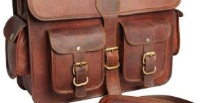 Handmade Goat Leather Laptop Bag