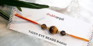 Tiger Eye Beads Rakhi