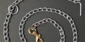 Dog Chain Twisted Brass Hook