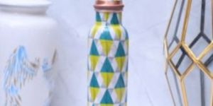 Spriffy Geometric Copper Water Bottle