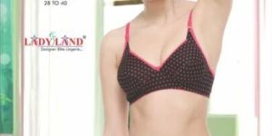 Dotted Print Bra Set