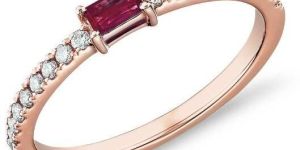 Rose Gold Ruby Ring