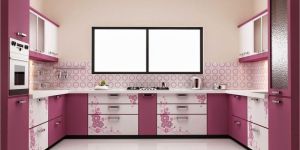 U Shaped Modular Kitchen