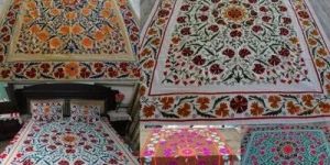 Suzani Embroidered Bed Cover