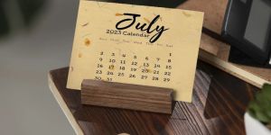 Flower Paper Desk Calendar