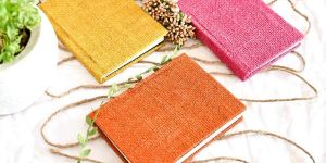 Handmade Jute Diary - Set of 3