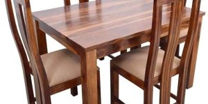 4 Seater Wooden Dining Table Set