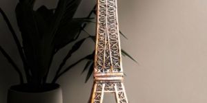 Brass Statue of Eiffel Tower