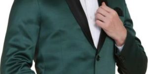 Mens Satin Green Blazer