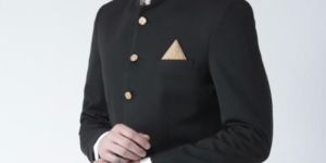 Mens Solid Cotton Casual Blazer