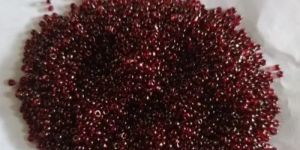 Maroon Round Glass Beads