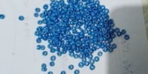 Opaque Blue Glass Beads