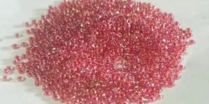 Pink Round Glass Beads
