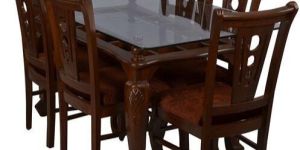 Wooden Dining Table Set 6 Seater