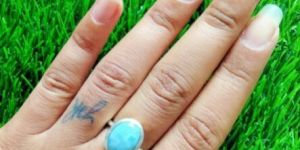 Dominican Larimar Ring