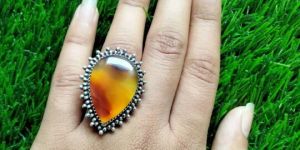 Montana Agate Adjustable Ring