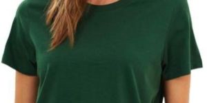 Ladies Half Sleeves Round Neck T Shirt