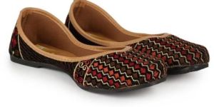 the Desi Dulhan Women Multi Ethnic Unique Embroidered Jutti with PVC Sole