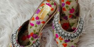 the Desi Dulhan Women MULTI Heel Mules with Resin Sole