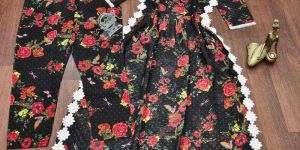 Georgette Butti Digital Print Palazzo Suit Set