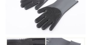 Silicone Gloves with Bristles