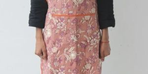 Hand Block Printed Cotton Apron