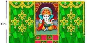 Ganpati Backdrop Parda