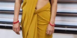 READY TO WEAR SAREE WITH DESIGNER BLOUSE