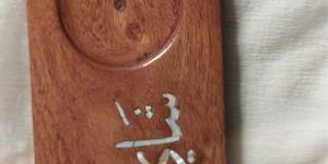 Luxury Interior Decor Inlaid Mother of Pearl Arabic Calligraphy Tea Coaster