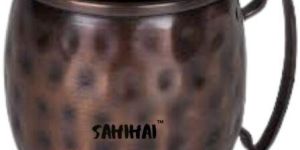 STAINLESS STEEL HAMMERED MOSCOW MULE MUG