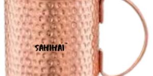 Straight Moscow Mule Hammered Copper Mug