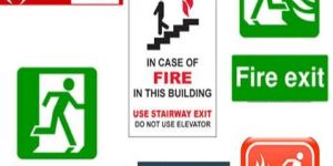 Fire Exit Sign Sticker