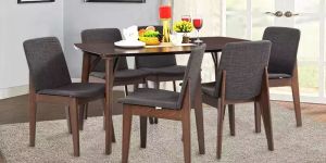 Wooden 6 Seater Dining Table Set