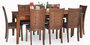 Wooden 8 Seater Dining Table Set