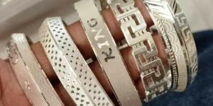 Mens Silver Bangles