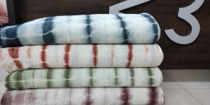 Tie Dye Chikan Kurta Fabric