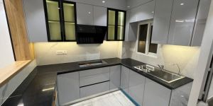 Acrylic Modular Kitchen