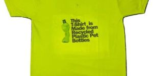 Waste PET Bottles Recycled Light Green T-Shirts